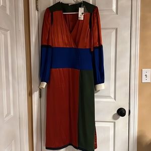 New Authentic Tory Burch colorblock Size 10